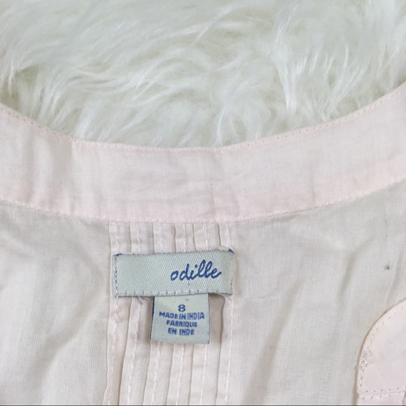 Odille for Anthro Ruffle Cap Sleeve Blouse - Picture 2 of 6